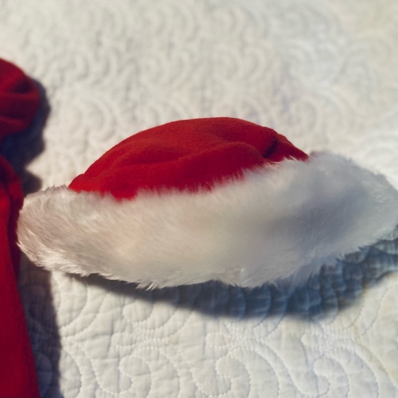 Melody Kids Red & White Christmas coat and Hat - Picture 5 of 12